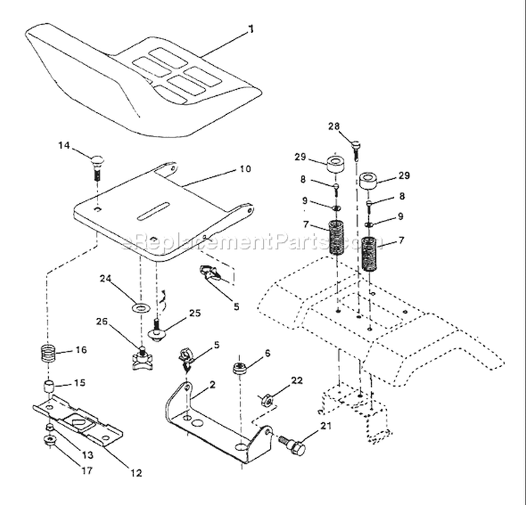 Page I Diagram and Parts List for YT180 YT 180 HN1842A -954000652 -1994-01 Husqvarna Lawn Tractor
