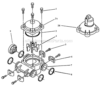 Part Location Diagram of 13509 Hydrotech Impeller