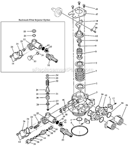 Part Location Diagram of 10227 Hydrotech Injector Screen