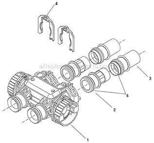 Part Location Diagram of 40569 Hydrotech Bypass Assembly, 7000, Less Clip