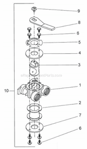 Part Location Diagram of 60040SS Hydrotech Bypass Valve, 5600, 3/4" Npt Black