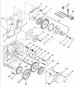 Part Location Diagram of 10300 Novatek Screws