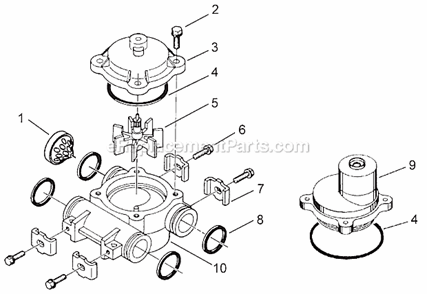 Part Location Diagram of 15237 Hydrotech Meter Cap Assembly, Ext