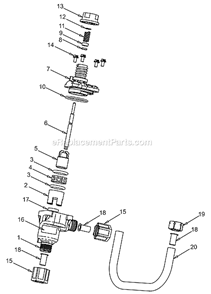 Part Location Diagram of 17908 Novatek Stem Sleeve