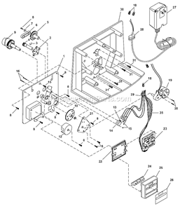 Part Location Diagram of 19889 Novatek Housing, Circuit Board