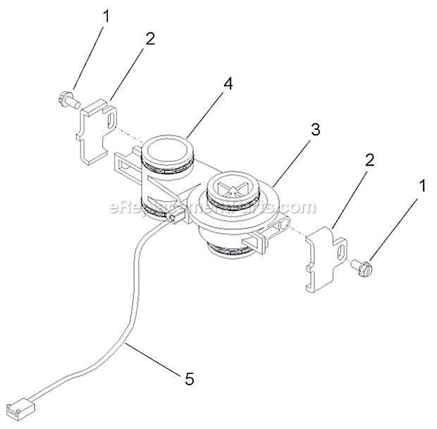 3/4" Turbine Meter Assembly Diagram and Parts List for PROFLOSXT Downflow Hydrotech Water Softener