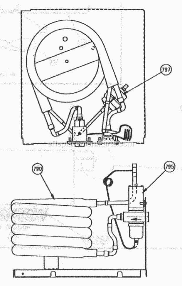 Page G Diagram and Parts List for C-106  Ice-O-Matic Ice Maker