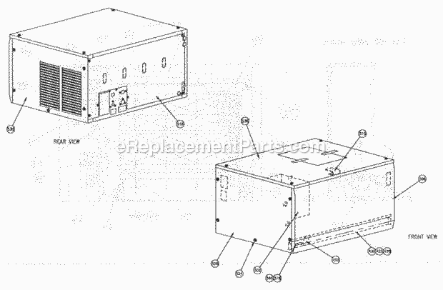 Page A Diagram and Parts List for C-121  Ice-O-Matic Ice Maker