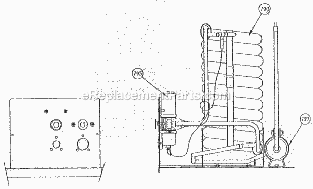 Page O Diagram and Parts List for C-121  Ice-O-Matic Ice Maker