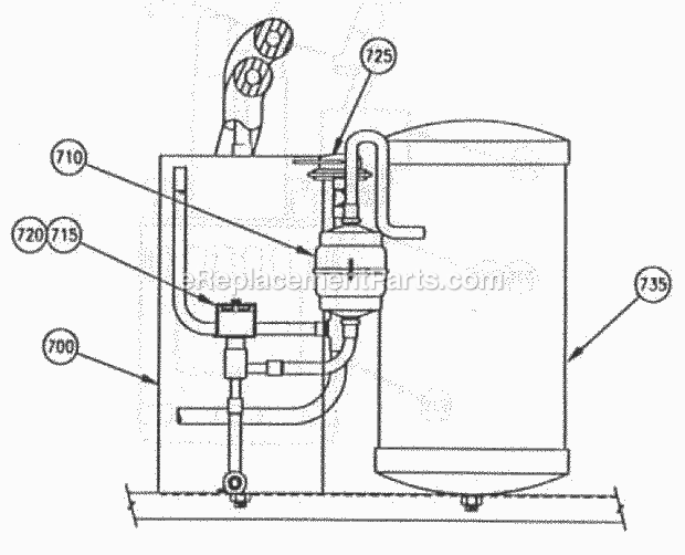 Page Q Diagram and Parts List for C-121  Ice-O-Matic Ice Maker