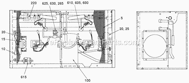 Page C Diagram and Parts List for C-135 B-Series Ice-O-Matic Ice Maker