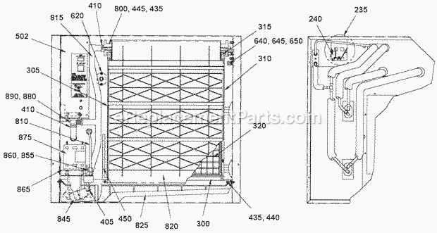 Page K Diagram and Parts List for C-136 C-Series Ice-O-Matic Ice Maker