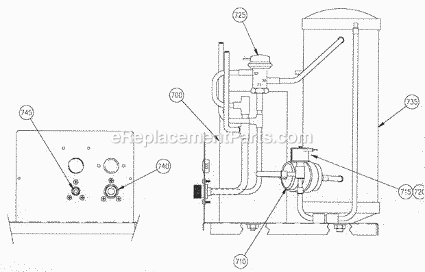 Page O Diagram and Parts List for C-136 C-Series Ice-O-Matic Ice Maker