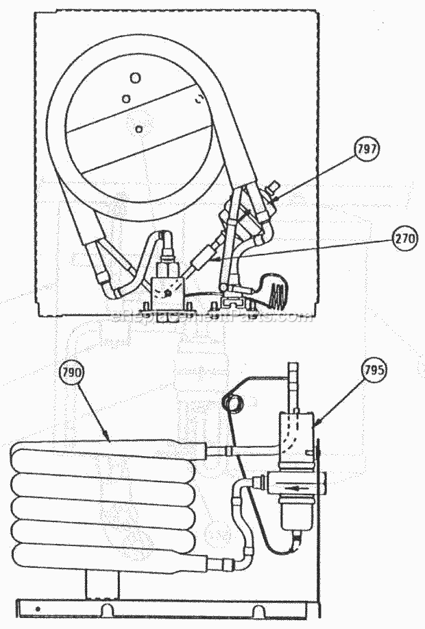 Page G Diagram and Parts List for C-136 C-Series Ice-O-Matic Ice Maker