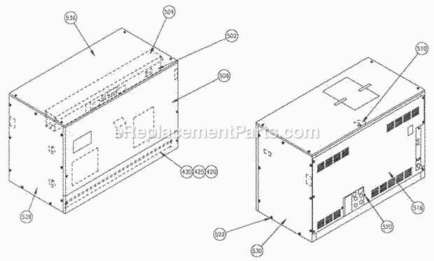 Page T Diagram and Parts List for C-146  Ice-O-Matic Ice Maker