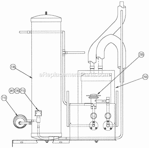 Page E Diagram and Parts List for C-186 B-Series Ice-O-Matic Ice Maker