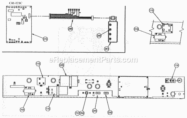 Page M Diagram and Parts List for C-186 C-Series Ice-O-Matic Ice Maker