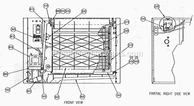 Page B Diagram and Parts List for C-20  Ice-O-Matic Ice Maker