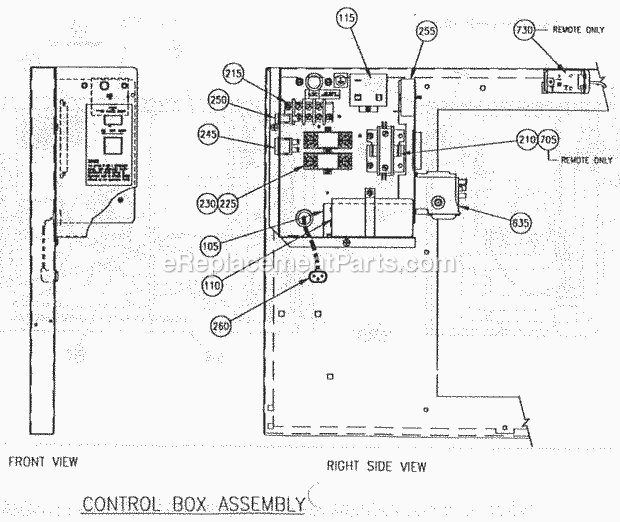 Page D Diagram and Parts List for C-25  Ice-O-Matic Ice Maker