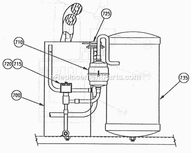 Page F Diagram and Parts List for C-30  Ice-O-Matic Ice Maker