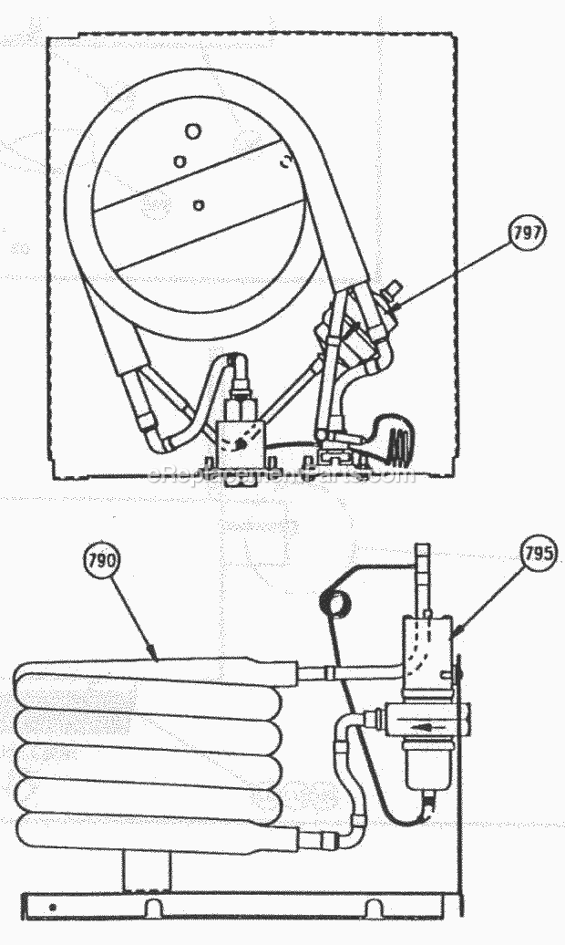 Page G Diagram and Parts List for C-40  Ice-O-Matic Ice Maker