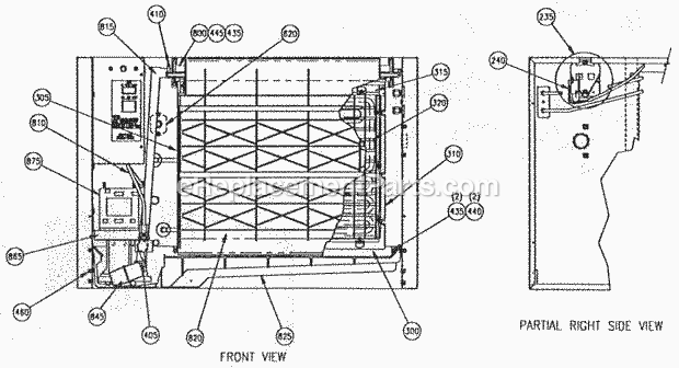 Page B Diagram and Parts List for C-45  Ice-O-Matic Ice Maker