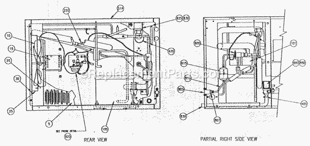 Page C Diagram and Parts List for C-45  Ice-O-Matic Ice Maker