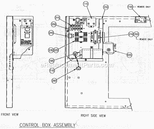 Page D Diagram and Parts List for C-50  Ice-O-Matic Ice Maker