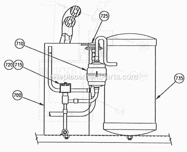 Page Y Diagram and Parts List for C-61  Ice-O-Matic Ice Maker
