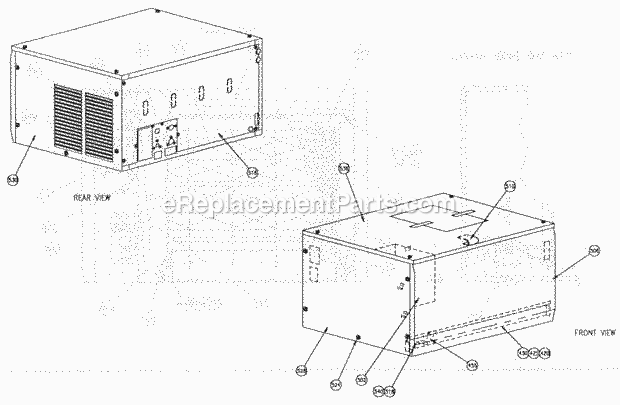 Page A Diagram and Parts List for C-65 B-Series Ice-O-Matic Ice Maker