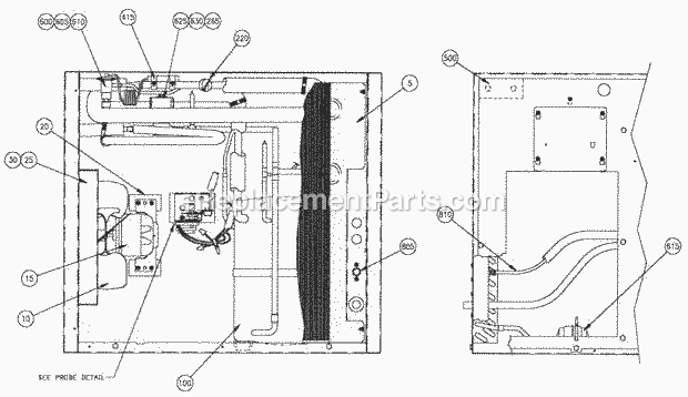 Page L Diagram and Parts List for C-65 B-Series Ice-O-Matic Ice Maker