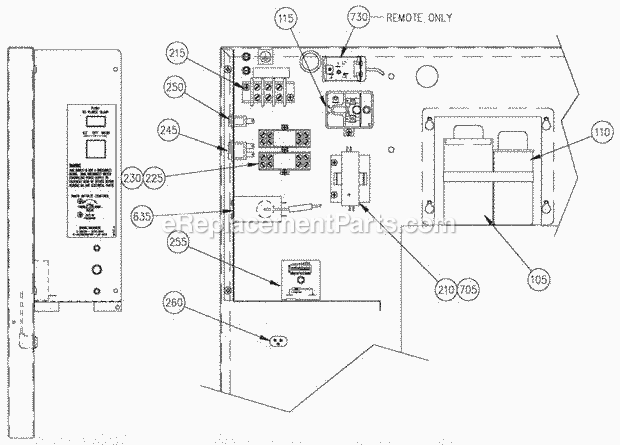 Page M Diagram and Parts List for C-65 B-Series Ice-O-Matic Ice Maker