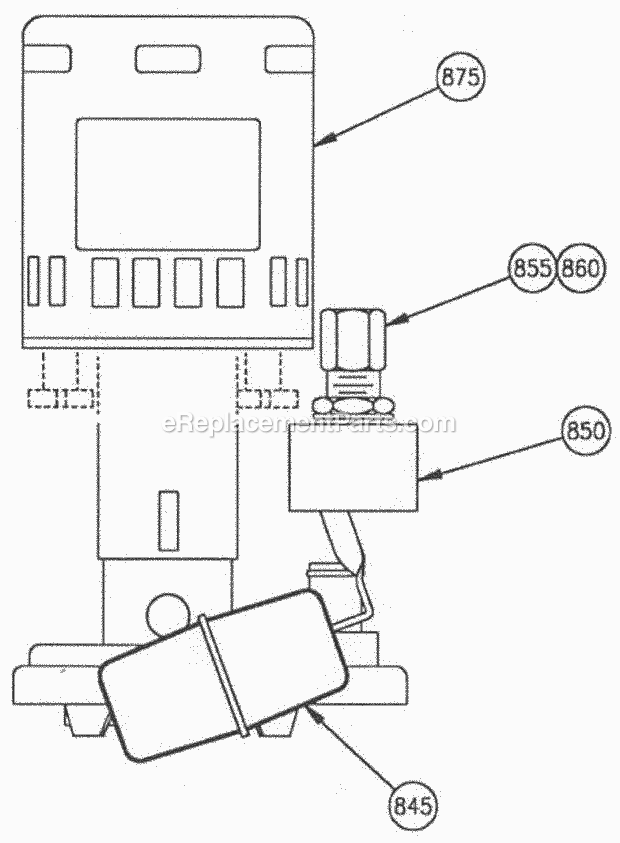 Page X Diagram and Parts List for C-65 B-Series Ice-O-Matic Ice Maker