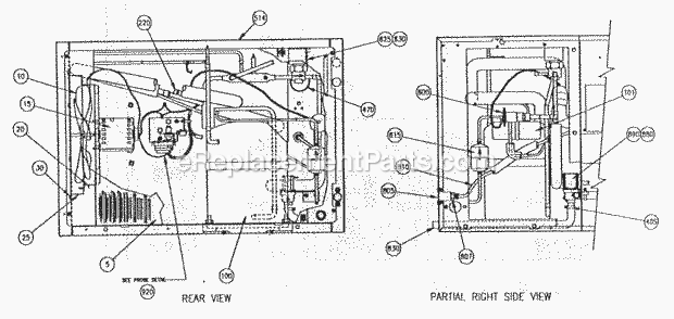 Page C Diagram and Parts List for C-65 B-Series Ice-O-Matic Ice Maker