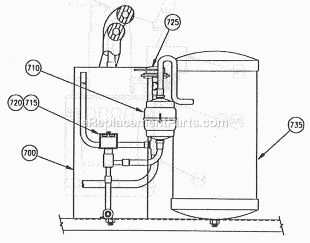 Page F Diagram and Parts List for C-65 B-Series Ice-O-Matic Ice Maker