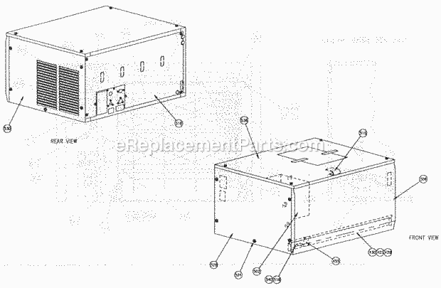 Page A Diagram and Parts List for C-66 B-Series Ice-O-Matic Ice Maker