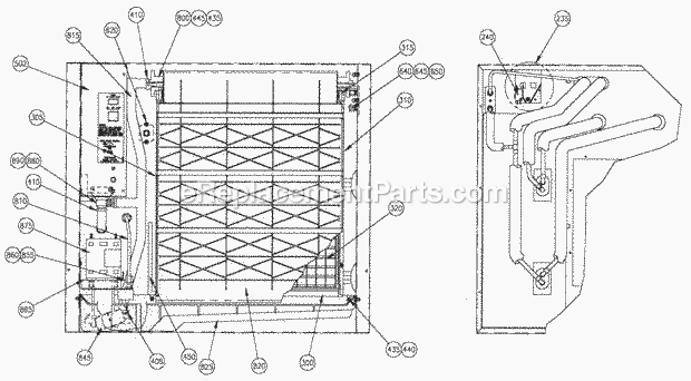 Page K Diagram and Parts List for C-66 B-Series Ice-O-Matic Ice Maker