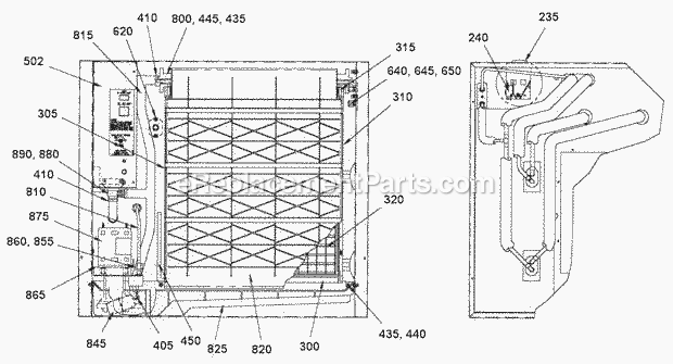 Page K Diagram and Parts List for C-85  Ice-O-Matic Ice Maker