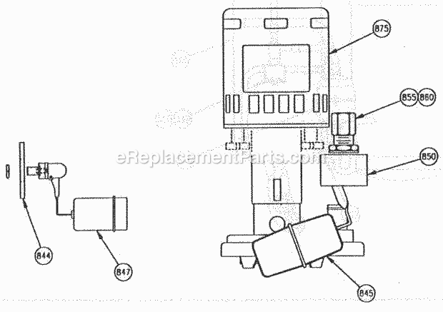Page E Diagram and Parts List for C-85  Ice-O-Matic Ice Maker