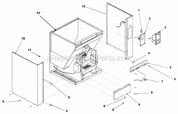 Page F Diagram and Parts List for CD-220  Ice-O-Matic Ice Maker