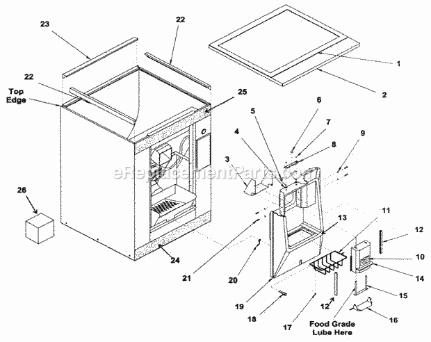 Page G Diagram and Parts List for CD-220  Ice-O-Matic Ice Maker