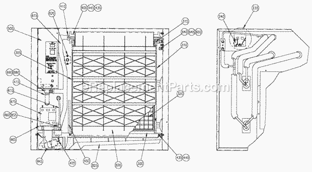 Page B Diagram and Parts List for EC-1005  Ice-O-Matic Ice Maker