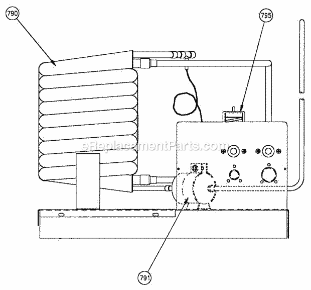 Page D Diagram and Parts List for EC-1405  Ice-O-Matic Ice Maker