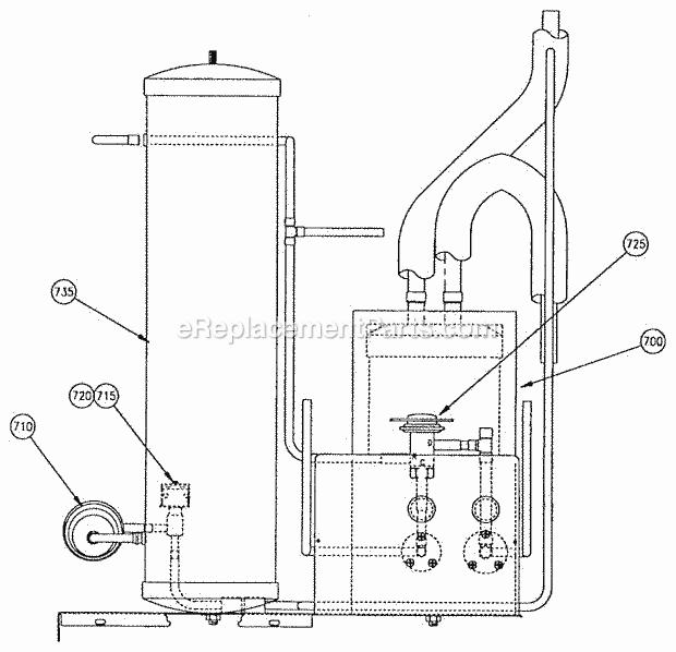 Page F Diagram and Parts List for EC-1405  Ice-O-Matic Ice Maker