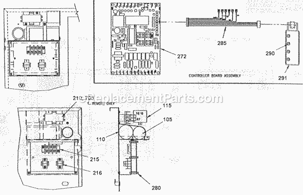 Page D Diagram and Parts List for EC-606 B-Series Com Ice-O-Matic Ice Maker