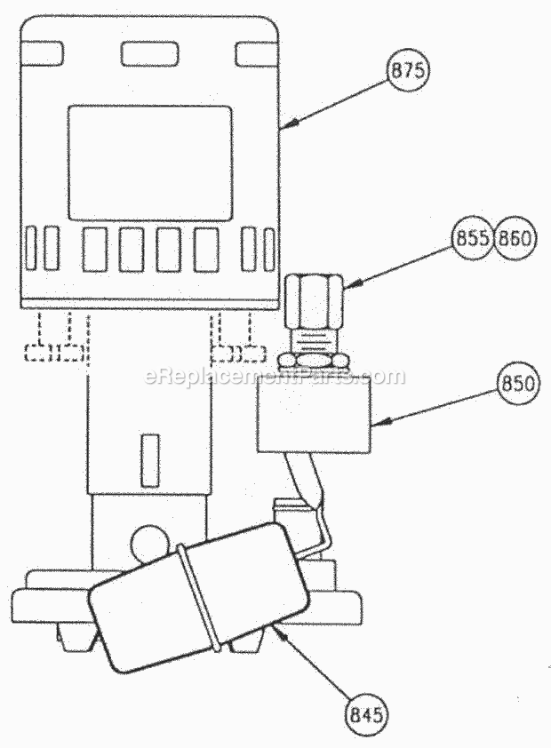 Page E Diagram and Parts List for EC-606 B-Series Com Ice-O-Matic Ice Maker