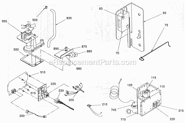 Page C Diagram and Parts List for ECP-400  Ice-O-Matic Ice Maker