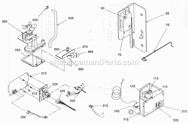 Page C Diagram and Parts List for ECP-556  Ice-O-Matic Ice Maker