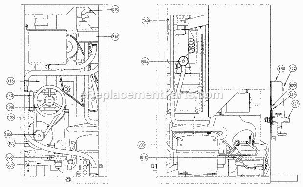 Page D Diagram and Parts List for EFD-550  Ice-O-Matic Ice Maker