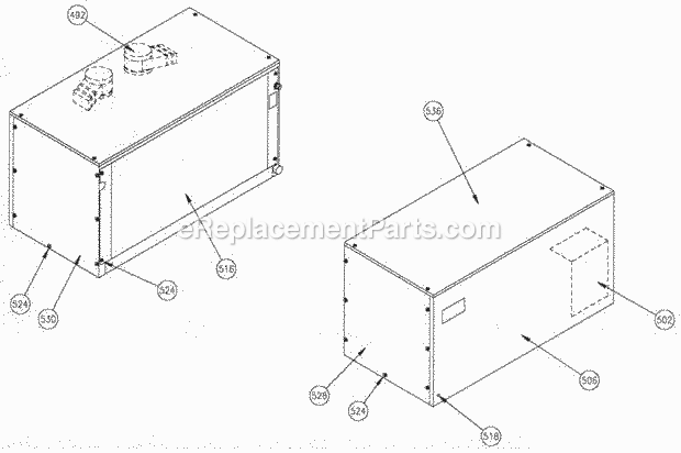 Page A Diagram and Parts List for EMF-2306  Ice-O-Matic Ice Maker